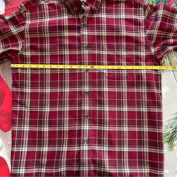 LL Bean 100% Cotton Flannel Plaid Buttondown Shirt - Picture 5 of 8